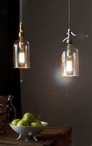 Hängeleuchte Ziehschalter Deckenleuchte Sodawasserflasche Sodaflasche Syphonflasche fett handmade upcycling